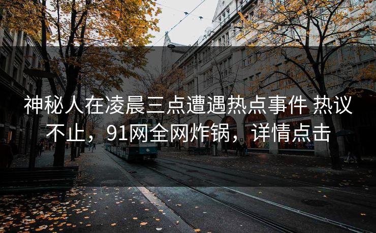 神秘人在凌晨三点遭遇热点事件 热议不止，91网全网炸锅，详情点击
